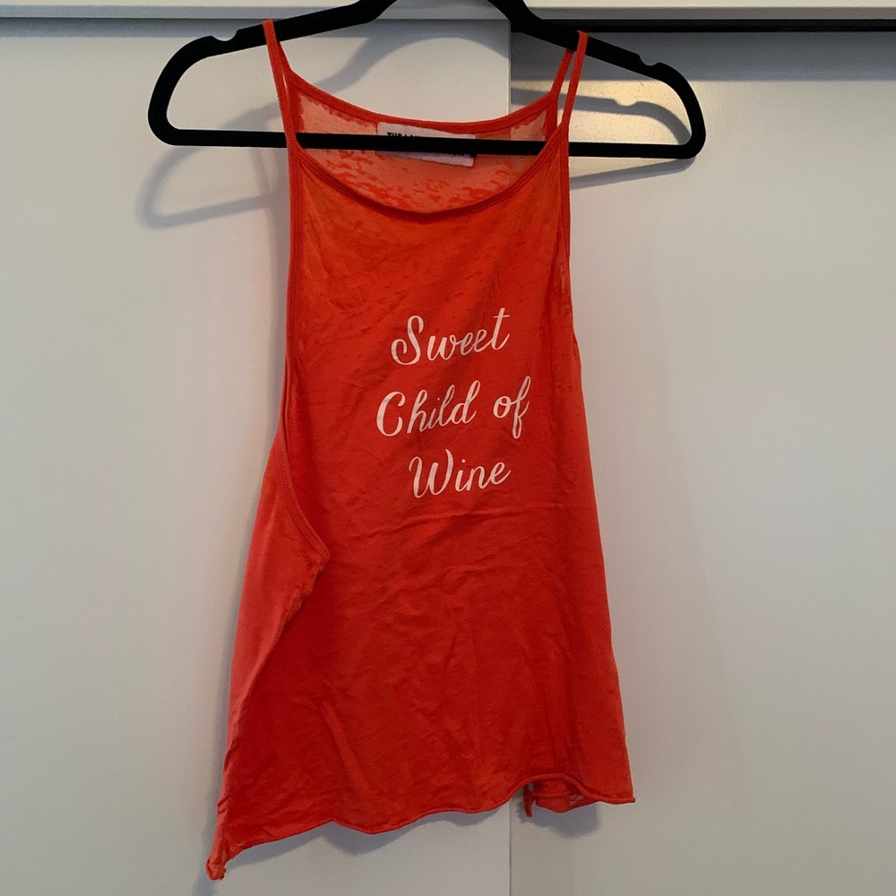 The Laundry Room burnout tank sweet child of wine